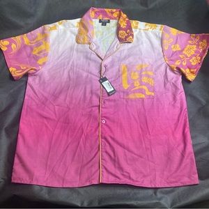 BoohooMAN Boxy ombré shirt